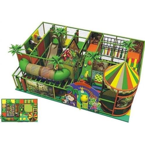New Arrival Maze Indoor Playground Plastic Slide Forest Theme Indoor Playground, Can Be Customized Designed