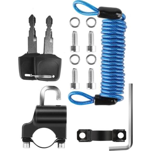 WEST BIKING Bicycle Anti-theft Lock with Wire Rope Cycling Helmet Locks Motorcycle Electric Scooter MTB Bike Safety Cable Lock