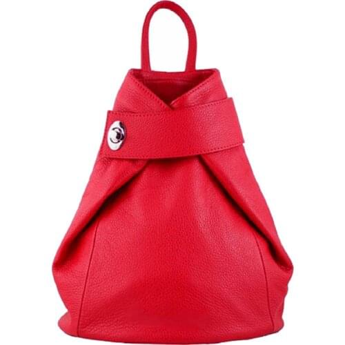 Woman`s leather italian backpack Bottega Carele BC709