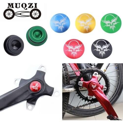 1Set Waterproof Aluminum Alloy Bicycle Teeth Plate Crank Disc Cover Mountain Road Bike Crankset Plug Screw Dust-Proof Waterproof