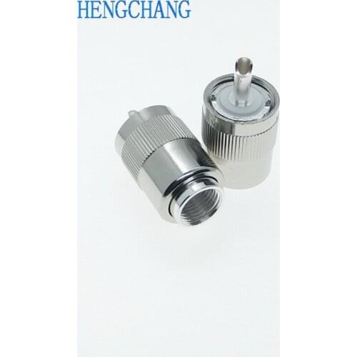 10pcs UHF Male PL259 connector for RG8 RG165 RG214 LMR400 50-7 Coaxial Cable M RF Connector