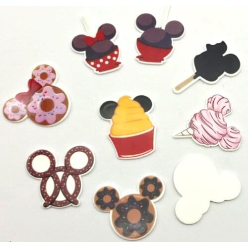 50pcs 1.2inch Cute Mouse Snacks food Planar Resin Resin Flatback Embellishment For DIY Bows