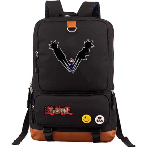Anime Yu-gi-oh! Backpack Children Teens Students School Backpacks Yugi Muto Seto Kaiba Laptop Bag Travel Bag Men Canvas Rucksack