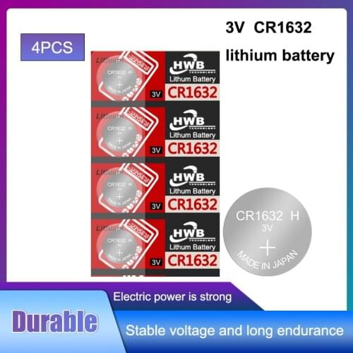 4Pcs for maxell CR1632 1632 DL1632 3V Lithium Batteries Cell Button Coin Battery Calculator Toy Medical Batteries