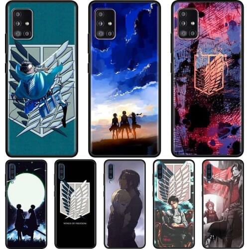 Attack On Titan Phone Case for Samsung Galaxy A51 A21s A12 A71 A31 A52 A32 5G A02s A72 A41 A11 A51 A42 A7 Cover