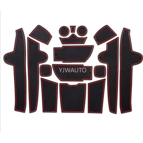 Door Slot Mat for BMW X1 2016-2019 Gate Groove Cushion Car Door Rubber Cup Holder Mats Anti-slip Carpets Position