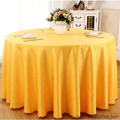 10pcs Elegant Table Cloth Dinner Table Covers Round Tablecloth for Weddings Easter Party Decor