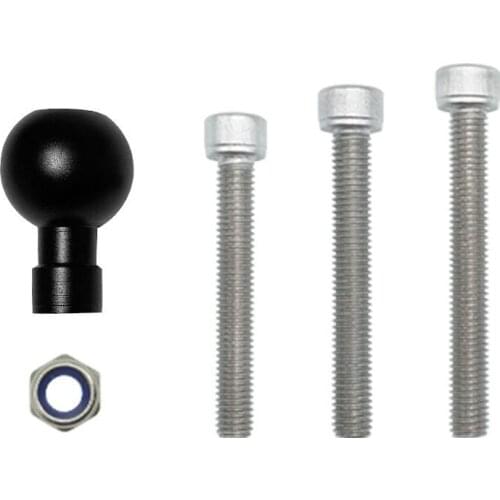 Hot Motorcycle Handlebar Clamp Base W/ 1" Ball & M8 Screw RAM Mounts Moto Phone Holder Moto Accessories Handlebar Bolt Bracket