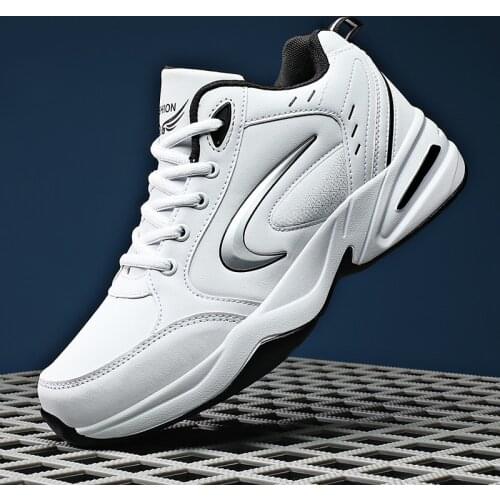 Classic Men Casual Shoes Microfiber Leather Sneakers Breathable No-slip Kids Sports Shoes Trendy Comfortable Male Casual Sneaker