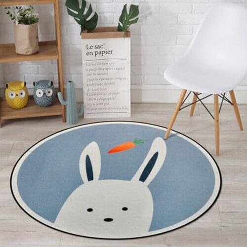 Round Carpets Alfombra Salón Cartoon Cute Animal Sleeping Cloakroom Floor Mats Home Computer Chair Rugs 카페트 коврик для ванной