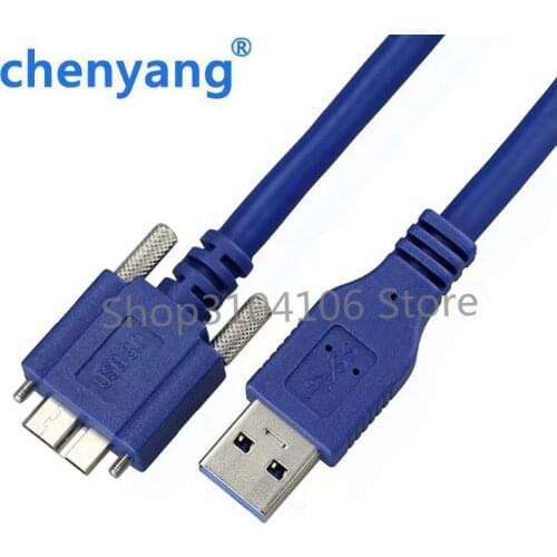 Micro USB3.0 to USB3.0 Data Transfer Cables USB Fixed Screw Holes Lines for usb3.0 interface industrial camera