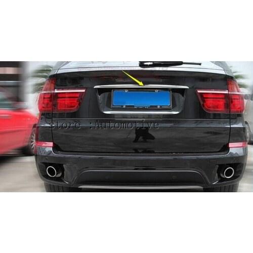 Car Modification Rear Trunk Lid Cover Rear Trunk Trims For BMW X5 E70 2008--2013 Car Reflective Trim Cover