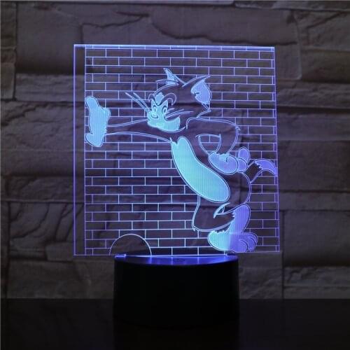 Cartoon Led Night Light Bedroom Decoration Atmosphere Touch Sensor Kids Child Gift Mouse 3d Night Lamp 2310