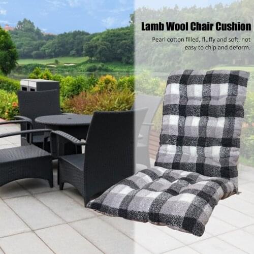 Lamb Wool Chair Cushion Garden Chair Sofa Seat Cushion Tatami Mat Folding Thick Garden Seat Cushion Sofa Mat No Chair