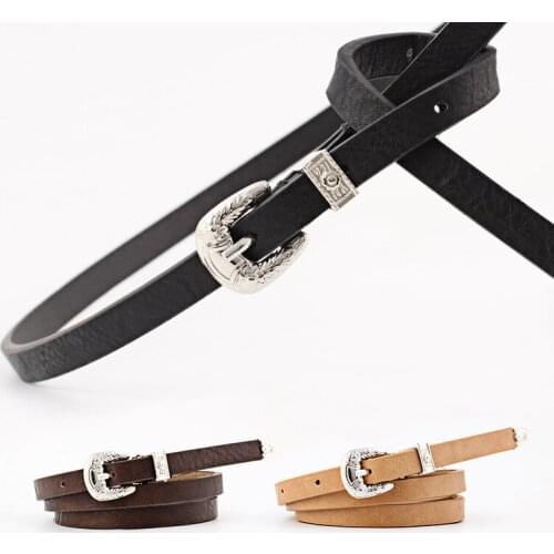 New Fashion Styles Simple Candy Colored Patent Leather Thin Belt Brand Decorative Belts For Women SE81