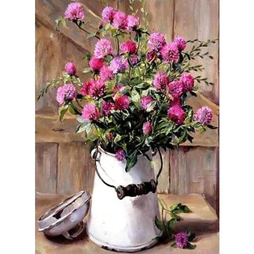 Paint By Numbers Flower Daisy DIY Drawing Canvas Handpainted Pictures By Number Flower Home Decoration