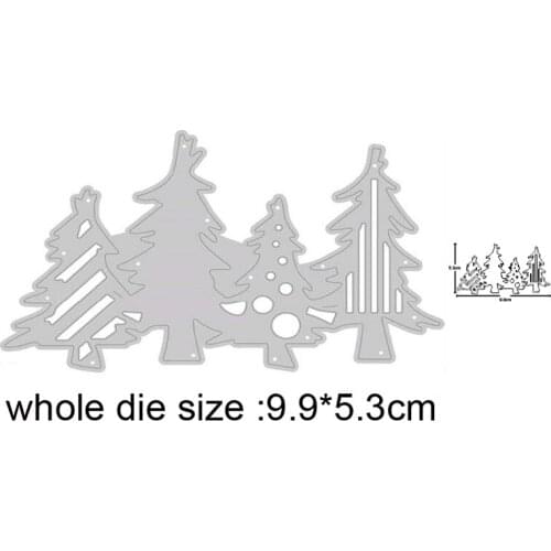 Christmas Trees Metal Cutting Dies for DIY Scrapbooking dies Photo Card Making Decorative Craft Embossing Die Cuts Stencils dies