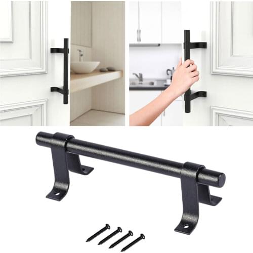 2021 Sliding Barn Door Handle Vintage Interior Pull and Flush Hardware Set for Sliding Barn Doors Gates Garages Black