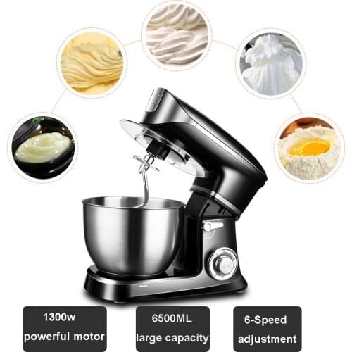 Chef Machine 6-Speed Electric Blender Kitchen Food Stand Mixer Cream Egg Whisk Cake Dough Kneader Food Processor