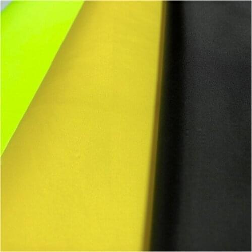 Width 59'' Solid Color Waterproof Durable Nylon Spun Pu Fabric By The Yard For Raincoat Work Clothes Material