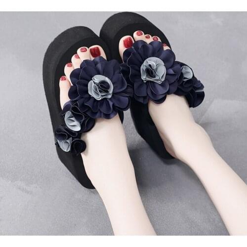 Size 41 Heels 11cm Slipper Outdoor Flip Flops Woman Platform Slippers Heels for Women Summer Sandals Latest Non Slip Slippers