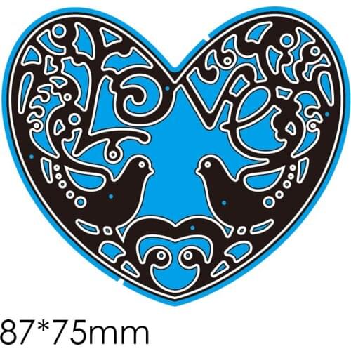 Cutting Dies Bird Love New Metal Stencils DIY Scrap Booking Paper Cards Making Decoration 87*75mm