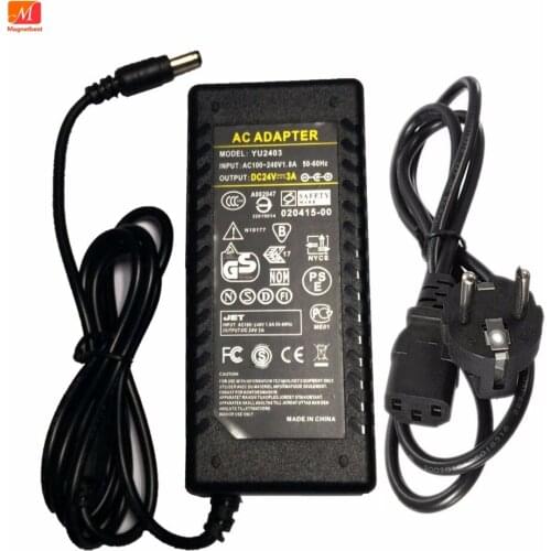 24V 3A AC DC Adapter Charger For Fujitsu fi6125 LA622 5LA6240 6240Z scanner power Supply Printer Power Adapter 24V2.65A