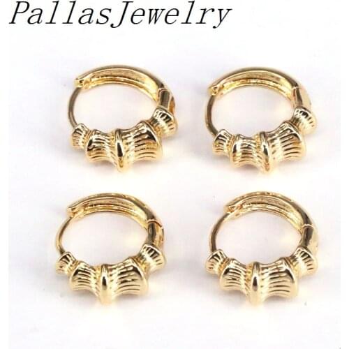 5Pairs Gold Color Small women Earrings Brass Hoop Circle Statement Earrings Fashion Female Unique Metal Jewelry