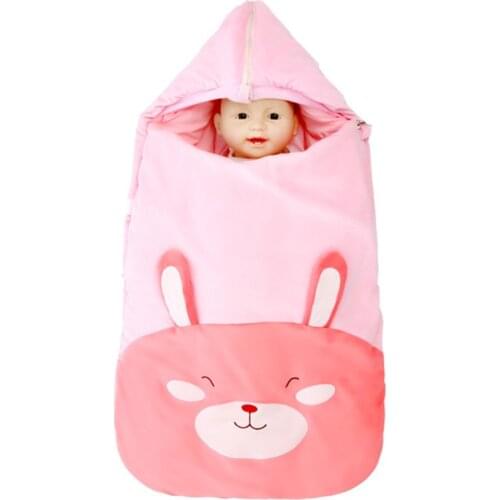 2019 Winter Newborn Sleeping Bag Baby Stroller Swaddle Wrap Blankets Warm Infant Bebe Sleep Sack Envelope blanket 0-12Months