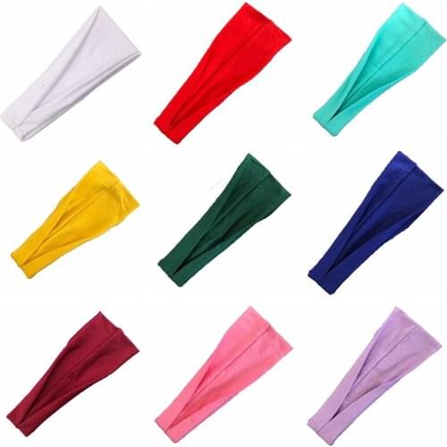 1 PCS Women Fashion Folded Elastic Tennis Sports Headband Comfortable Breathable Girls Yoga Hairband Outdoor Fitness Headwear