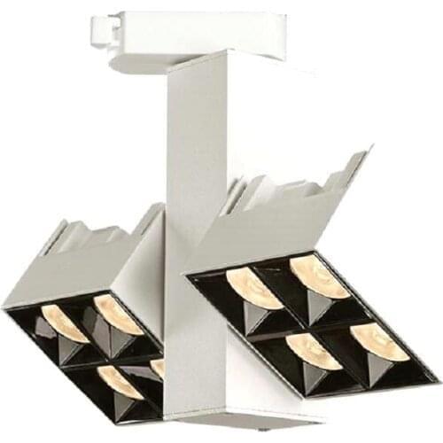 25W 24W 12W 2wire 3wire 4wire Rail Track Fixture COB Rail Spotlight LED Track Light AC85-265V White Guide Rail Track Light