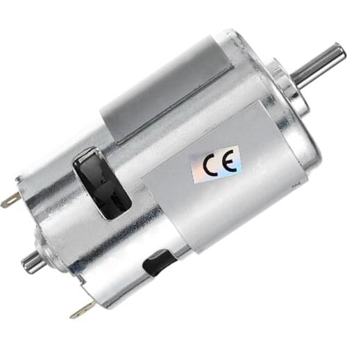 775 DC Motor Max 21000 RPM DC 12V-24V Ball Bearing Large Torque High Power Low Noise Gear Motor Electronic Component Motor