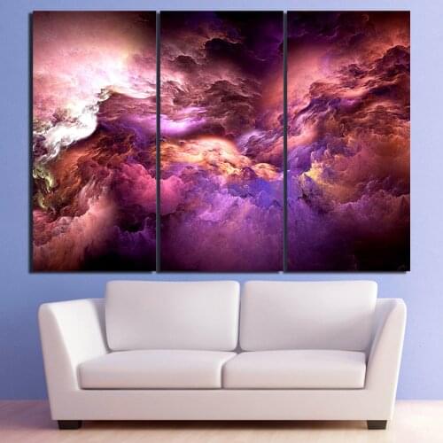 Large Abstract clouds diamond painting 3pcs full square round drill embroidery diamond mosaic cross stitch,Fantasy art space