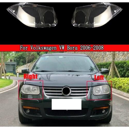 Car Front Headlight Lens Cover Auto Shell Headlamp Lampshade Glass Lampcover Head Lamp For Volkswagen VW Bora 2006 2007 2008