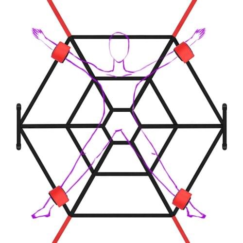 Adult Sex Bondage Toys Couples Spider Web Bind Hand Cuffs Bdsm Games For Man Women Gay Lesbians