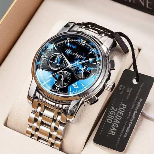 Luxury Watches Mens Business Waterproof Quartz Wrist Watch Stainless Steel Dial Casual Sport Watch Male Clock Relogio Masculino