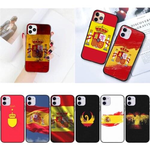 Zororong Spain flag Phone Case For iPhone 12 Mini 11 Pro XS Max X XR 7 8 Plus