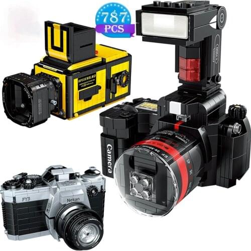 Retro Camera Mini Digital Camera Building Blocks Retro Collecting Toys Camera Bricks Birthday Gifts For Kids Boys Toys