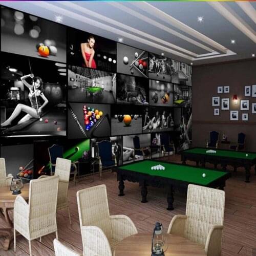 European Billiards Room Table Tennis Room 3D Wallpaper Mural Print Photo Wall Paper Wall Decor Painting Murals Custom Size