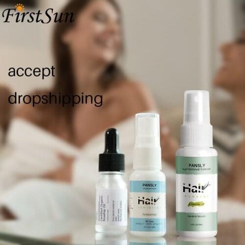 Smooth Skin Body Natural Hair Growth Inhibitor Essence Spray Permanent Unisex Spray Away Hair Removal Cream Painless Depilatory