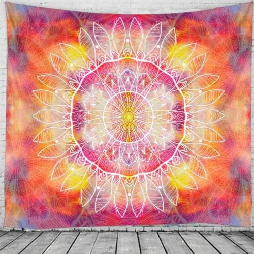 Indian Mandala Palace-Style Tapestry Blanket Throw Wall-Hanging Psychedelic-Pattern Home-Deco