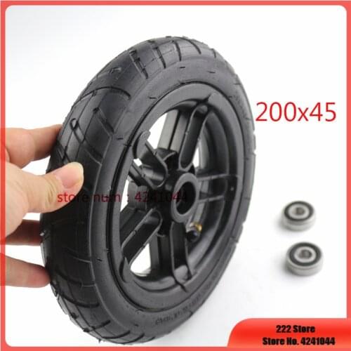 200 x 45 Castor Wheel 8 x 1 1/4 tire fits A-Bike Folding Bike free shipping