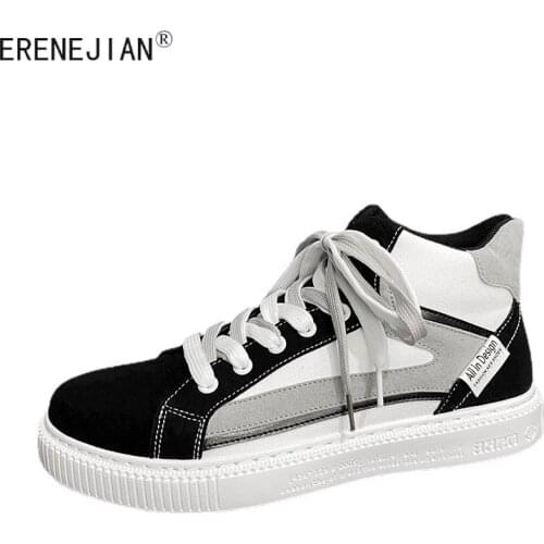 ERENEJIAN Mens Fashion Brand Shoes High Top Sneakers For Male Breathable Flat Shoes Footwear Zapatillas Hombre