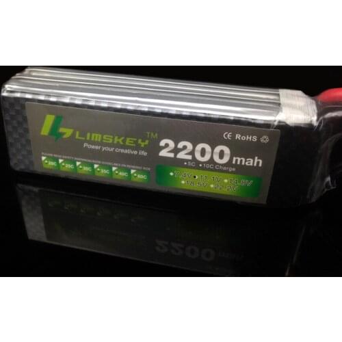 Limskey Power Brand New Lipo Battery 11.1V 2200 mAh 25C MAX 35C 3S T Plug for RC Car Airplane T-REX 450 Helicopter Part