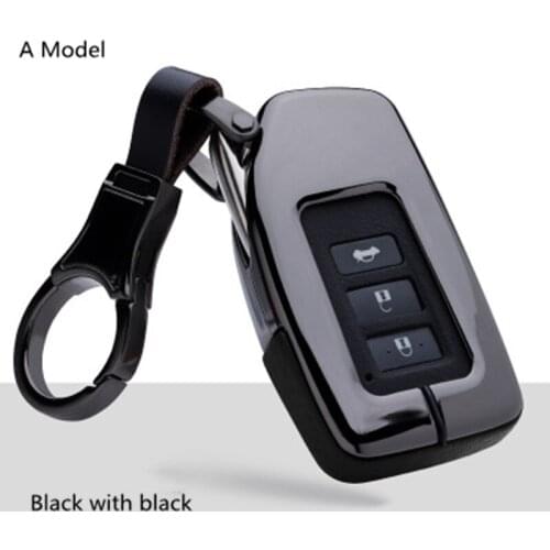 Alloy Leather Car Key Case Keychain shel For Lexus NX GS RX ES LX RC 200 250 350 LS 450H 300H Car styling Car Accessories