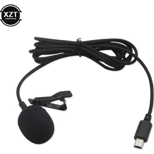 Camera Mini USB Microphone Lapel DV Lavalier Mic Portable External Stereo Microphones for Gopro Hero 3 3+ 4 Action Camera