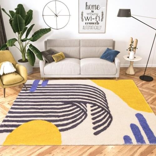 Nordic Soft Carpets Living Room Bedroom Fluffy Rug Home Decor Sofa Coffee Table Floor Mat Thick Study Room Plush Rugs