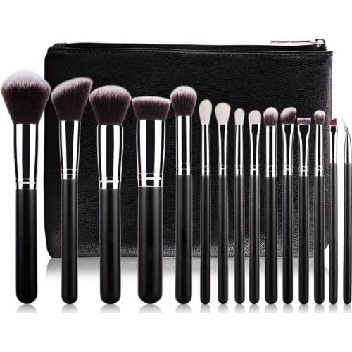 15 pcs Makeup brush Set luxury makeup brushes Eyeshadow Rouge Foundation Brushes Cosmetic Tools Natural-Synthetic Hair Brush