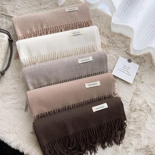 New winter Knitted scarf fashion women long scarves female vintage large shawl soft warm pashmina thickened wool scarf
