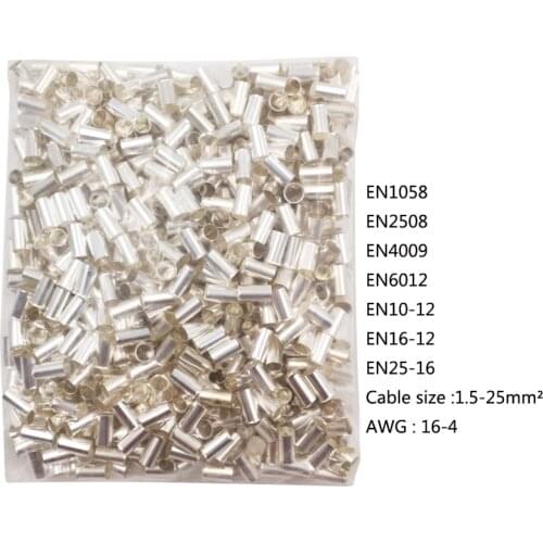 Tube naked cold press crimp terminals and electrical connectors(Type TG) ,electrical wire connectors for cable 1.5-25mm2 AWG16-4